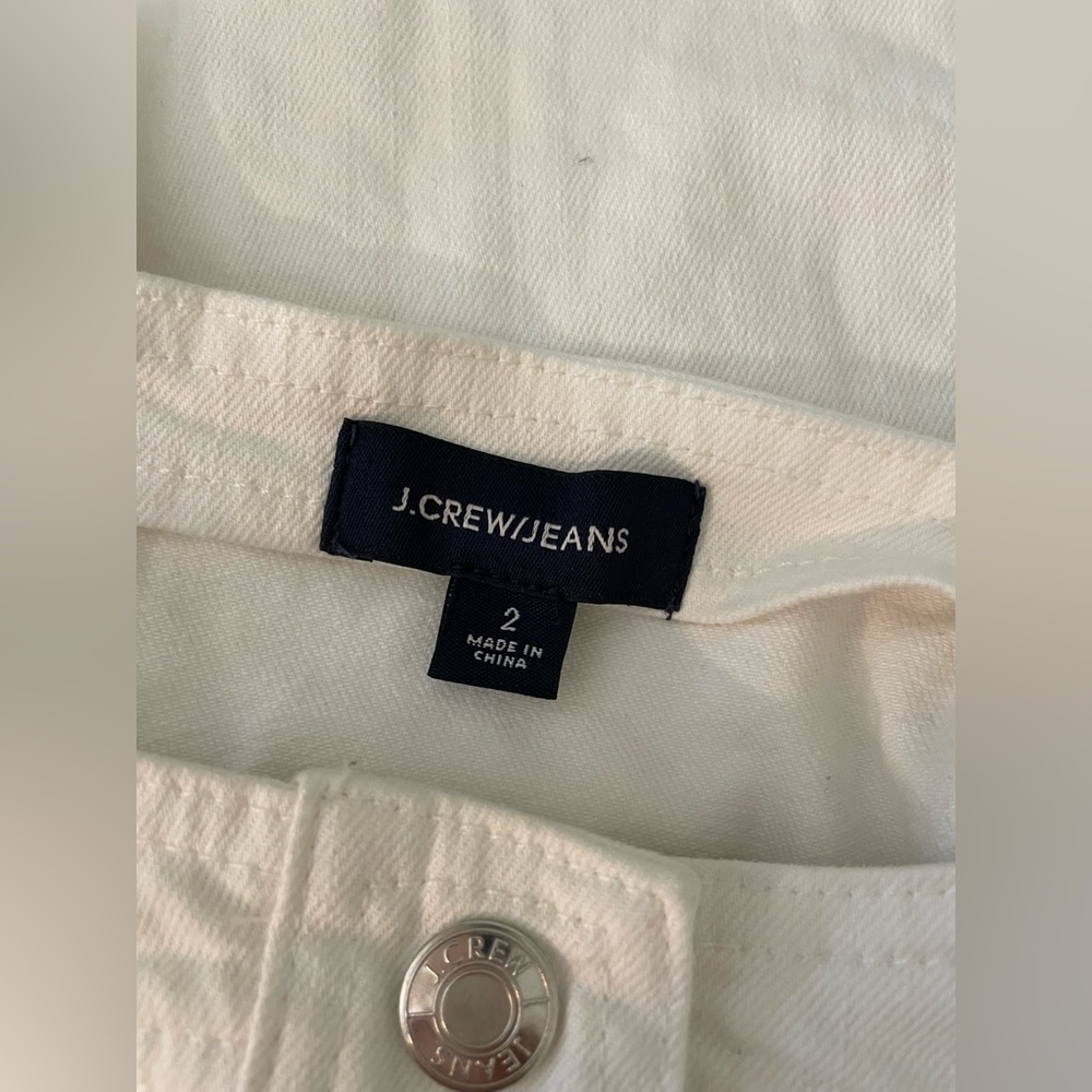 J. Crew White Denim Button Down Minimalist Casual Dress - Picture 6 of 10